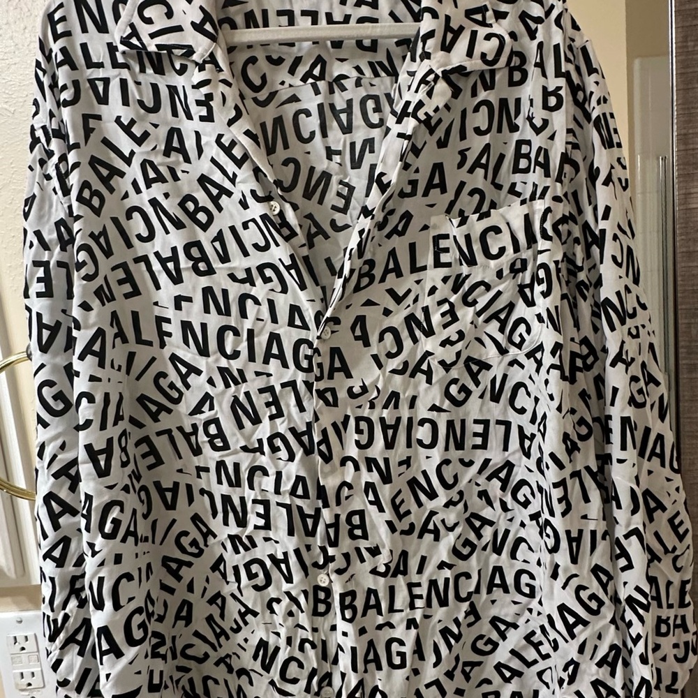 Balenciaga Monochrome Graphic Homewear